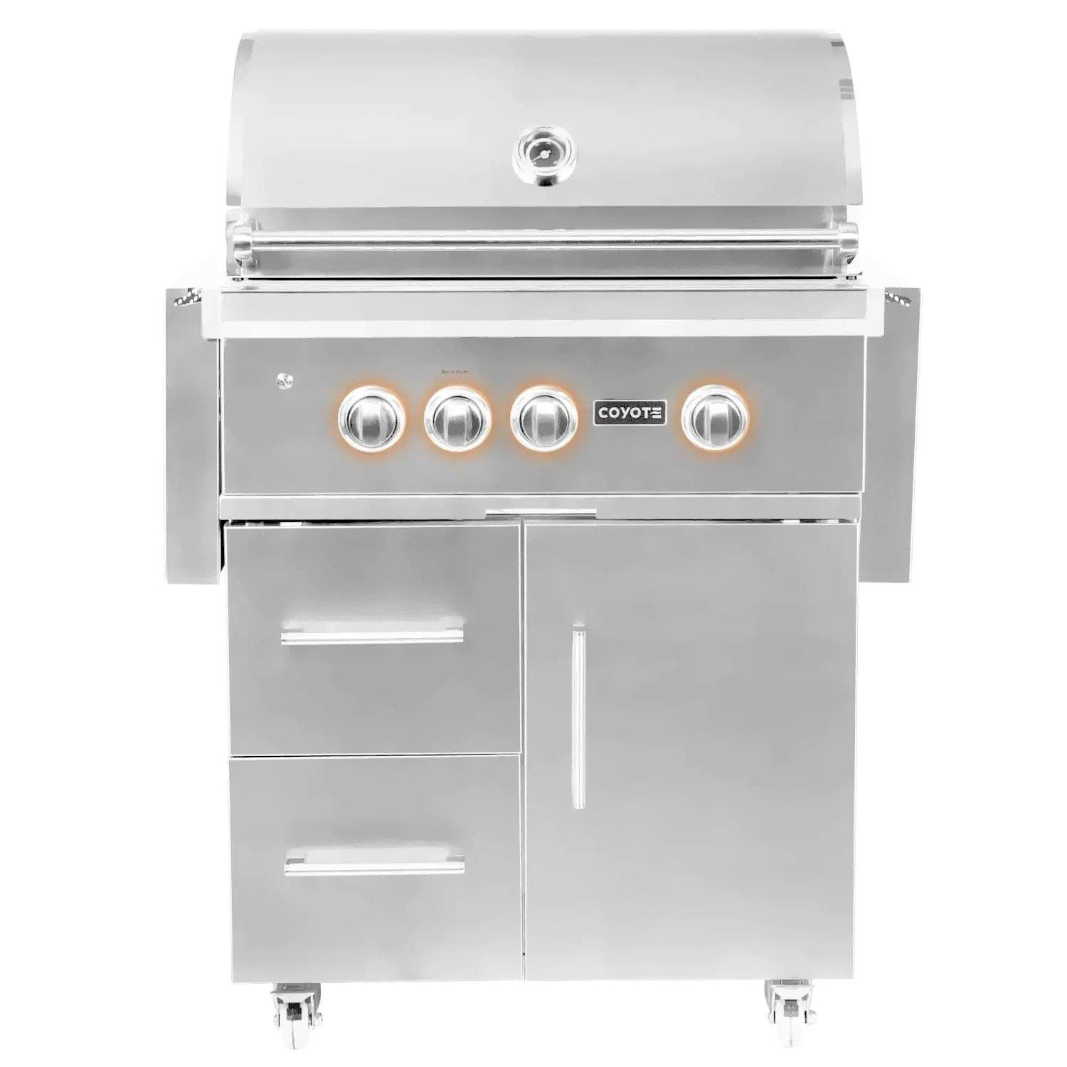 Coyote S-Series Grills Coyote - 30" Grill on Cart; LED Lights; Ceramics; LP