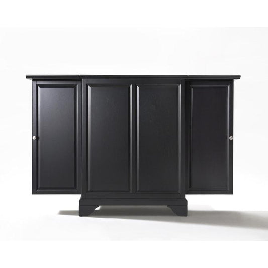 Crosley Furniture Bar Black Crosely Furniture - Lafayette Expandable Bar Cabinet Black/Mahogany - KF40001BBK/MA
