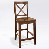 Crosley Furniture Bar Cherry Crosely Furniture - X-Back 2Pc Counter Stool Set Include Color - 2 Stools - CF500424-XX