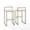 Crosley Furniture Bar Creme Crosely Furniture - Harlowe 2Pc Bar Stool Set Include Color/ Gold - 2 Stools - CF501930-XX