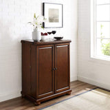 Crosley Furniture Bar Crosely Furniture - Alexandria Expandable Bar Cabinet Mahogany/Black - KF40001AXX