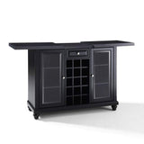 Crosley Furniture Bar Crosely Furniture - Cambridge Sliding Top Bar Cabinet Black/Mahogany - KF40002DBK/MA