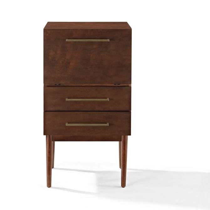 Crosley Furniture Bar Crosely Furniture - Everett Spirit Cabinet Mahogany - CF4006-MA - Mahogany