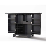 Crosley Furniture Bar Crosely Furniture - Lafayette Expandable Bar Cabinet Black/Mahogany - KF40001BBK/MA