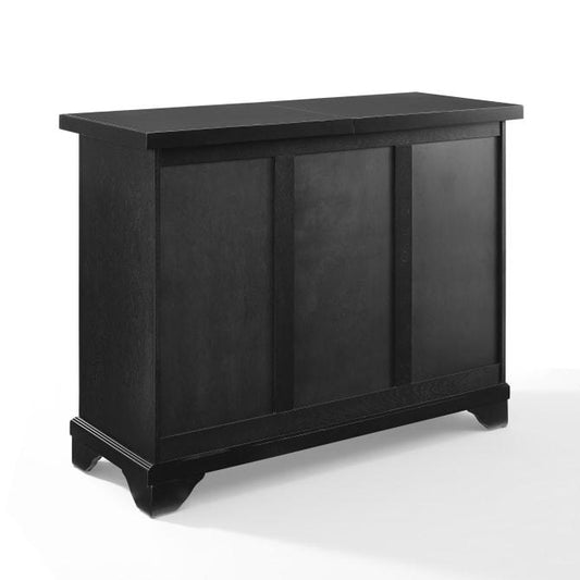 Crosley Furniture Bar Crosely Furniture - Lafayette Sliding Top Bar Cabinet Black/Mahogany - KF40002BBK/MA
