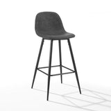 Crosley Furniture Bar Crosely Furniture - Weston 2Pc Bar Stool Set Include Color/Matte Black - 2 Stools - CF501629-XX