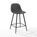 Crosley Furniture Bar Crosely Furniture - Weston 2Pc Counter Stool Set Include Color/Matte Black - 2 Stools - CF501625-XX
