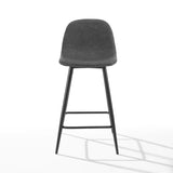 Crosley Furniture Bar Crosely Furniture - Weston 2Pc Counter Stool Set Include Color/Matte Black - 2 Stools - CF501625-XX