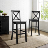 Crosley Furniture Bar Crosely Furniture - X-Back 2Pc Bar Stool Set Include Color - 2 Stools - CF500430-XX