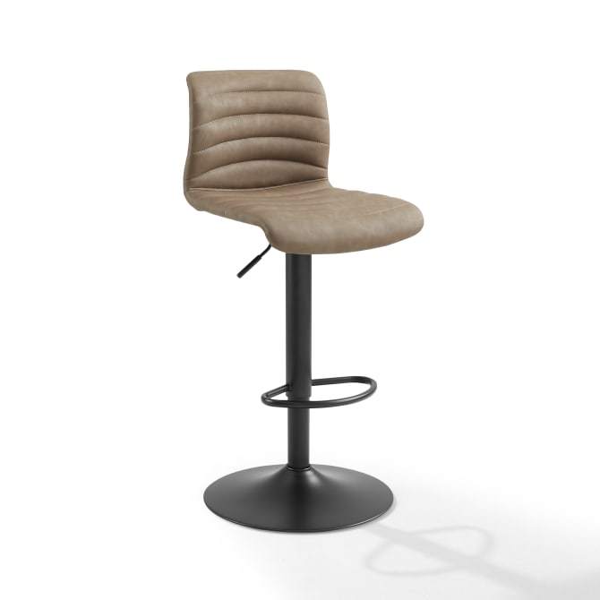 Crosley Furniture Bar Distressed Brown Crosely Furniture - Wyatt Adjustable Height Swivel Stool Include Color/Matte Black - CF502024-XX