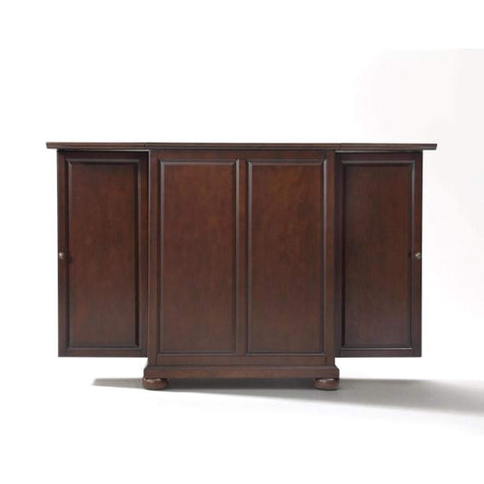 Crosley Furniture Bar Mahogany Crosely Furniture - Alexandria Expandable Bar Cabinet Mahogany/Black - KF40001AXX