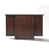 Crosley Furniture Bar Mahogany Crosely Furniture - Alexandria Expandable Bar Cabinet Mahogany/Black - KF40001AXX