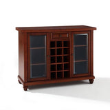 Crosley Furniture Bar Mahogany Crosely Furniture - Cambridge Sliding Top Bar Cabinet Black/Mahogany - KF40002DBK/MA