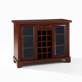 Crosley Furniture Bar Mahogany Crosely Furniture - Lafayette Sliding Top Bar Cabinet Black/Mahogany - KF40002BBK/MA