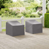 Crosley Furniture Crosely Outdoor Furniture Covers Crosely Furniture - 2Pc Furniture Cover Set Gray/Tan - 2 Chairs - MO75002-XX