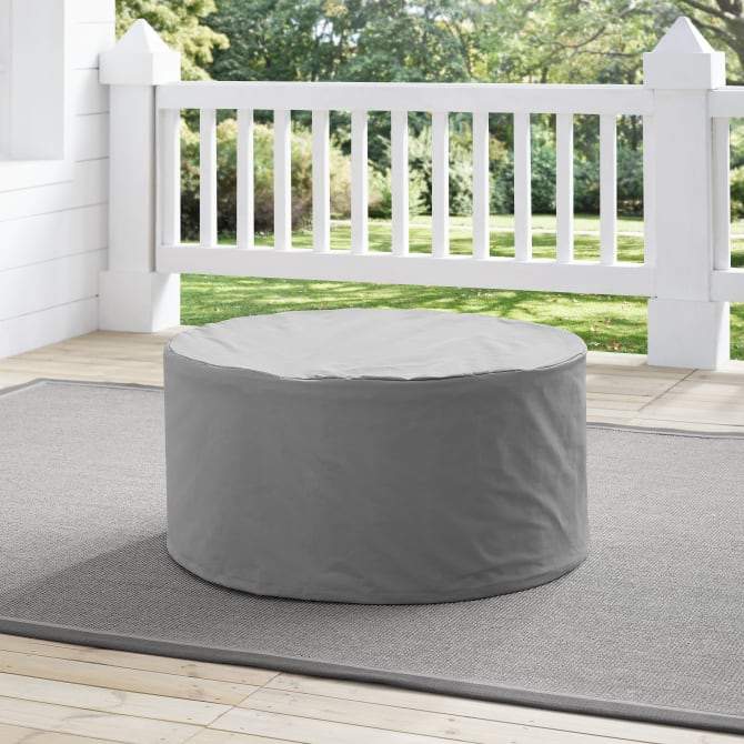 Crosley Furniture Outdoor Accessories Crosely Furniture - Outdoor Catalina Round Table Furniture Cover Gray/Tan - CO7508-XX