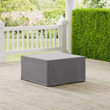 Crosley Furniture Outdoor Accessories Crosely Furniture - Outdoor Square Table And Ottoman Furniture Cover Gray/Tan - CO7507-XX