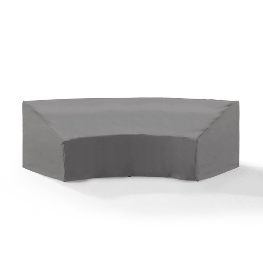 Crosley Furniture Outdoor Accessories Gray Crosely Furniture - Outdoor Catalina Round Sectional Furniture Cover Gray/Tan - CO7505-XX