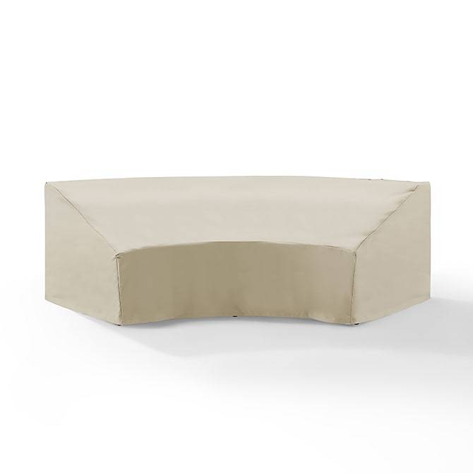 Crosley Furniture Outdoor Accessories Tan Crosely Furniture - Outdoor Catalina Round Sectional Furniture Cover Gray/Tan - CO7505-XX