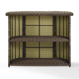 Crosley Furniture Patio Bar Crosely Furniture - Bradenton Outdoor Wicker Bar Weathered Brown - CO7221-WB - Weathered Brown