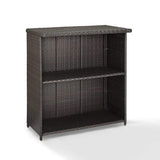 Crosley Furniture Patio Bar Crosely Furniture - Palm Harbor Outdoor Wicker Bar Brown - CO7204-BR - Brown