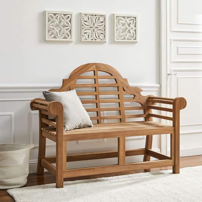 Crosley Furniture Patio Benches Crosely Furniture - Caddington Indoor/Outdoor Teak Bench Teak - CO7380-TK - Teak