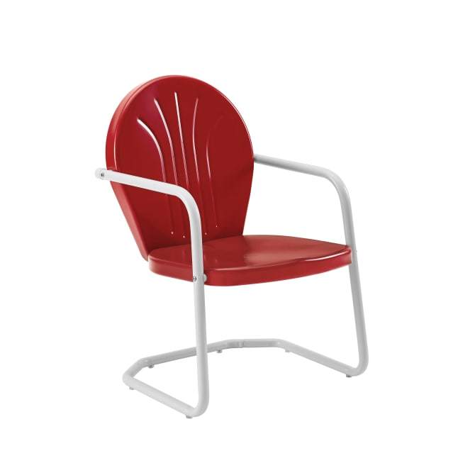 Crosley Furniture Patio Chairs And Chair Sets Bright Red Gloss Crosely Furniture - Griffith Outdoor Metal Armchair - Include Color - CO1001A-XX