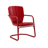 Crosley Furniture Patio Chairs And Chair Sets Bright Red Gloss Crosely Furniture - Ridgeland 2Pc Outdoor Metal Armchair Set Include Color- 2 Chairs - CO1031-XX