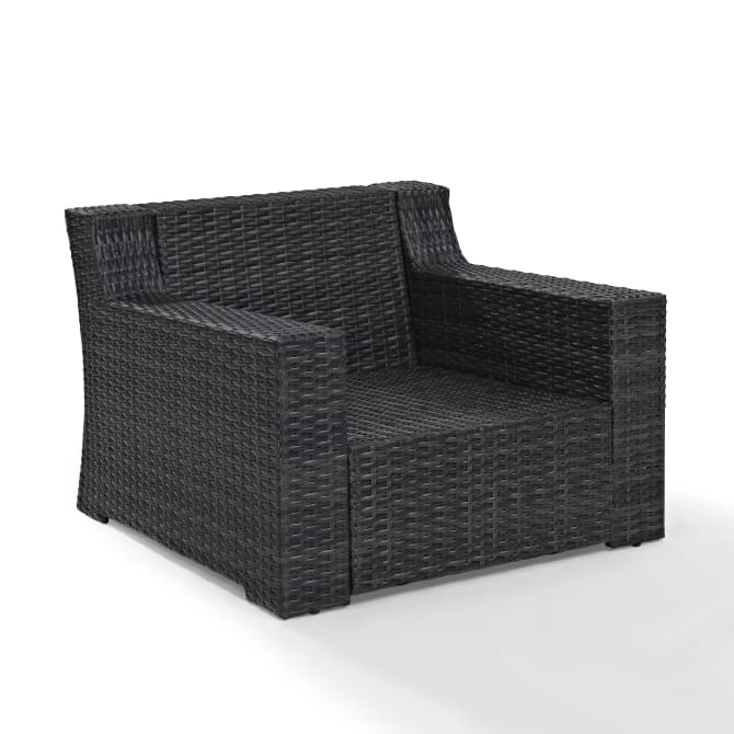 Crosley Furniture Patio Chairs And Chair Sets Crosely Furniture - Beaufort Outdoor Wicker Armchair Mist/Brown - CO7155-BR - Mist