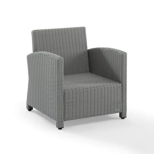 Crosley Furniture Patio Chairs And Chair Sets Crosely Furniture - Bradenton Outdoor Wicker Armchair Include Color/Gray - KO70023GY-XX