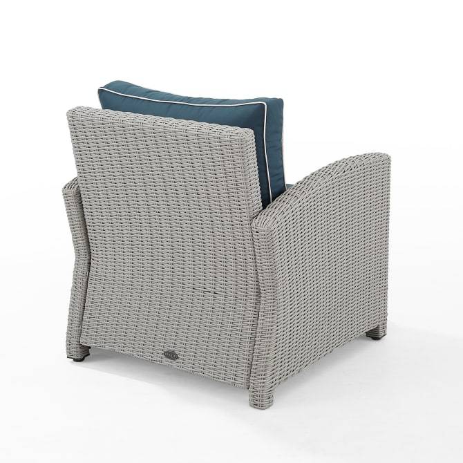 Crosley Furniture Patio Chairs And Chair Sets Crosely Furniture - Bradenton Outdoor Wicker Armchair Include Color/Gray - KO70023GY-XX