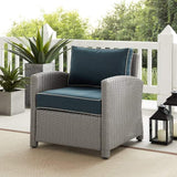 Crosley Furniture Patio Chairs And Chair Sets Crosely Furniture - Bradenton Outdoor Wicker Armchair Include Color/Gray - KO70023GY-XX