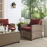 Crosley Furniture Patio Chairs And Chair Sets Crosely Furniture - Bradenton Outdoor Wicker Armchair Include Color/Weathered Brown - KO70023WB-XX