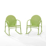 Crosley Furniture Patio Chairs And Chair Sets Crosely Furniture - Griffith 2Pc Outdoor Metal Rocking Chair Set - Include Color - 2 Rocking Chairs - CO1013-XX