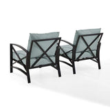 Crosley Furniture Patio Chairs And Chair Sets Crosely Furniture - Kaplan 2Pc Outdoor Metal Armchair Set Include Color/Oil Rubbed Bronze - 2 Chairs - KO60013BZ-XX