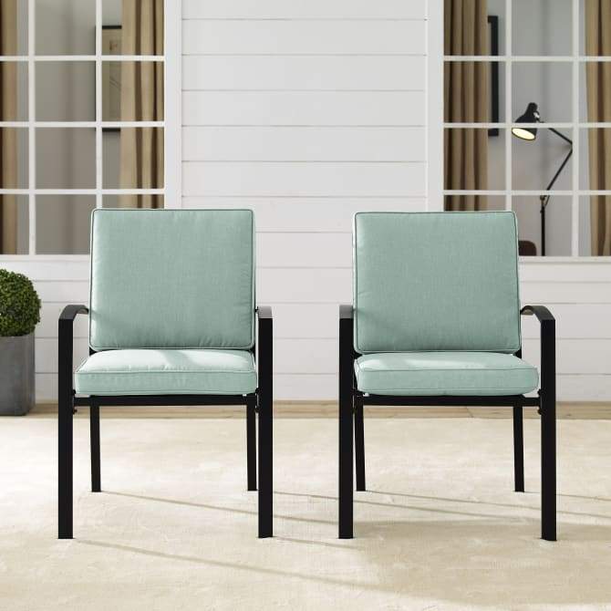 Crosley Furniture Patio Chairs And Chair Sets Crosely Furniture - Kaplan 2Pc Outdoor Metal Dining Chair Set Include Color/Oil Rubbed Bronze - 2 Chairs - KO60025BZ-XX