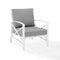 Crosley Furniture Patio Chairs And Chair Sets Crosely Furniture - Kaplan Outdoor Metal Armchair Include Color/White - KO60007WH-XX