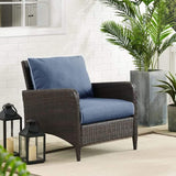 Crosley Furniture Patio Chairs And Chair Sets Crosely Furniture - Kiawah Outdoor Wicker Armchair Include Color/Brown - KO70066BR-XX