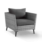 Crosley Furniture Patio Chairs And Chair Sets Crosely Furniture - Richland 2Pc Outdoor Wicker Armchair Set Charcoal/Gray - 2 Armchairs - CO7318GY-CL - Charcoal