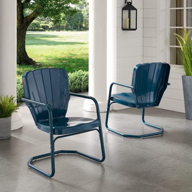 Crosley Furniture Patio Chairs And Chair Sets Crosely Furniture - Ridgeland 2Pc Outdoor Metal Armchair Set Include Color- 2 Chairs - CO1031-XX