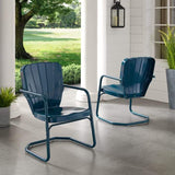 Crosley Furniture Patio Chairs And Chair Sets Crosely Furniture - Ridgeland 2Pc Outdoor Metal Armchair Set Include Color- 2 Chairs - CO1031-XX