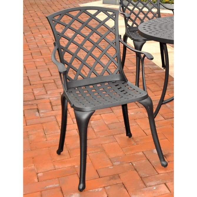 Crosley Furniture Patio Chairs And Chair Sets Crosely Furniture - Sedona 2Pc High Back Armchair Set Black - 2 High Back Armchairs - CO6102-BK - Black