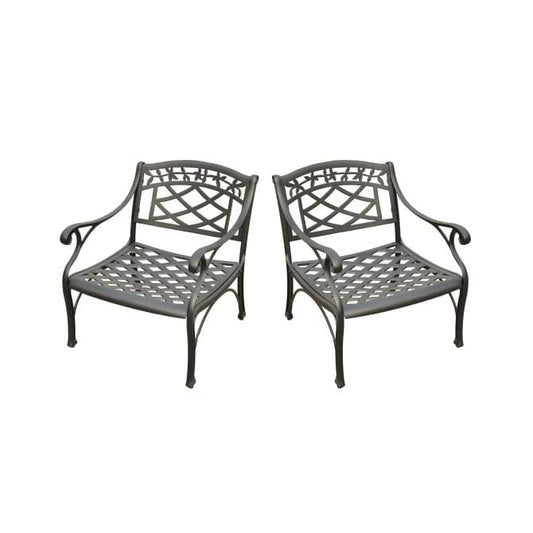 Crosley Furniture Patio Chairs And Chair Sets Crosely Furniture - Sedona 2Pc Outdoor Chair Set Black - 2 Club Chairs - KO60006BK - Black