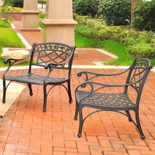 Crosley Furniture Patio Chairs And Chair Sets Crosely Furniture - Sedona 2Pc Outdoor Chair Set Black - 2 Club Chairs - KO60006BK - Black