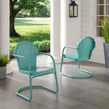 Crosley Furniture Patio Chairs And Chair Sets Crosely Furniture - Tulip 2Pc Outdoor Metal Armchair Set Include Color - 2 Chairs - CO1029-XX