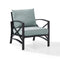 Crosley Furniture Patio Chairs And Chair Sets Mist Crosely Furniture - Kaplan Outdoor Metal Armchair Include Color/Oil Rubbed Bronze - KO60007BZ-XX