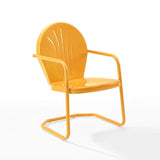 Crosley Furniture Patio Chairs And Chair Sets Tangerine Gloss Crosely Furniture - Griffith Outdoor Metal Armchair - Include Color - CO1001A-XX