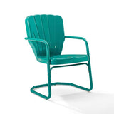 Crosley Furniture Patio Chairs And Chair Sets Turquoise Gloss Crosely Furniture - Ridgeland 2Pc Outdoor Metal Armchair Set Include Color- 2 Chairs - CO1031-XX