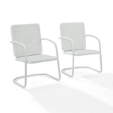 Crosley Furniture Patio Chairs And Chair Sets White Gloss Crosely Furniture - Bates 2Pc Outdoor Metal Chair Set Navy - 2 Armchairs - CO1025-XX