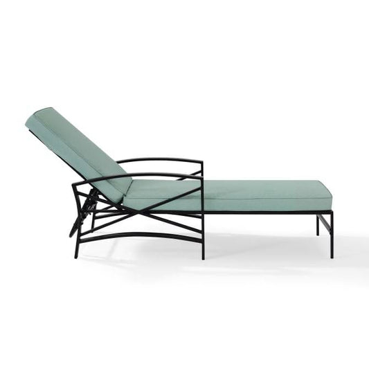Crosley Furniture Patio Chaise Lounges Crosely Furniture - Kaplan Outdoor Metal Chaise Lounge Include Color/Oil Rubbed Bronze - KO60018BZ-XX